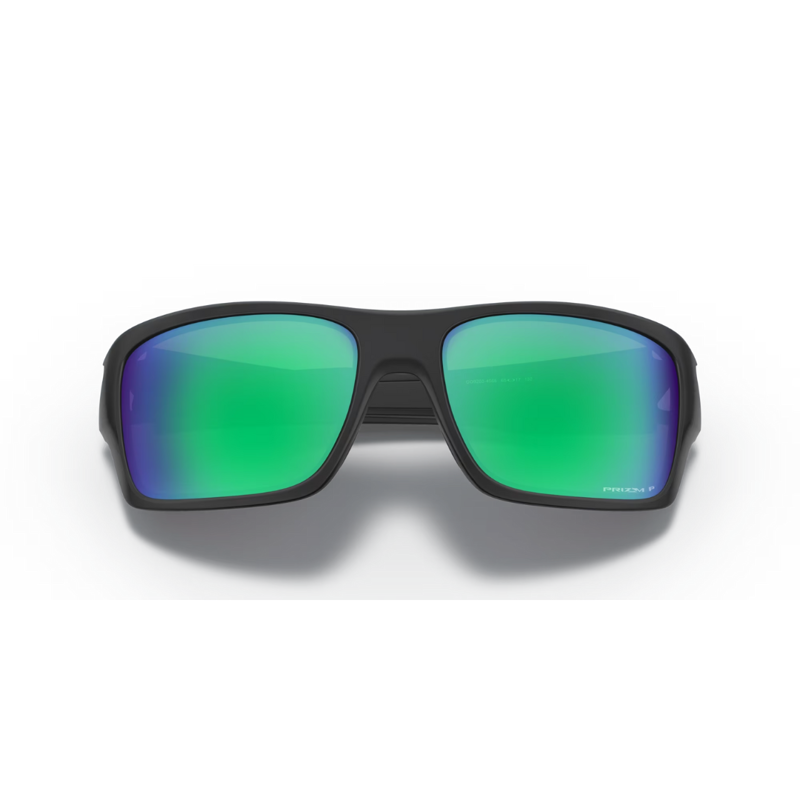 Oakley Turbine in Matte Black Prizm Jade Polarized Lens-4